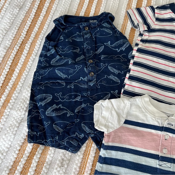 Carter's Baby Boys 4 Pack Rompers Size 3 M - Picture 4 of 17